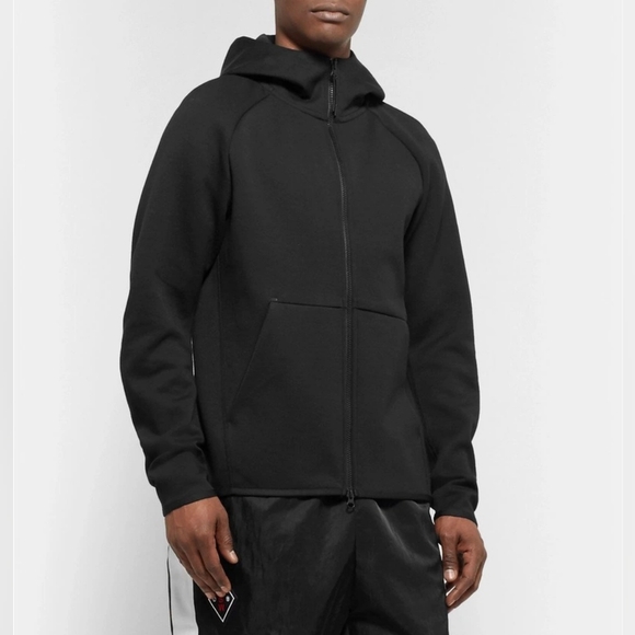 Nike Other - Nike - Sportswear Cotton-Blend Tech-Fleece Zip-Up Hoodie - Black